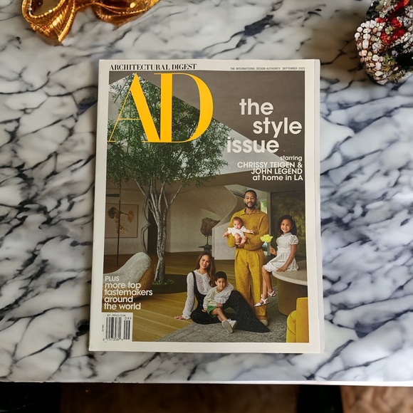 Architectural Digest Magazine September 2023 Chrissy Teigen John Legend In LA - Picture 2 of 5